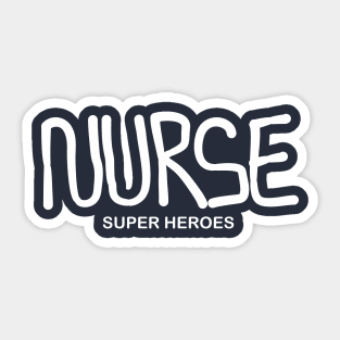 Nurse Super Heroes Gift Sticker